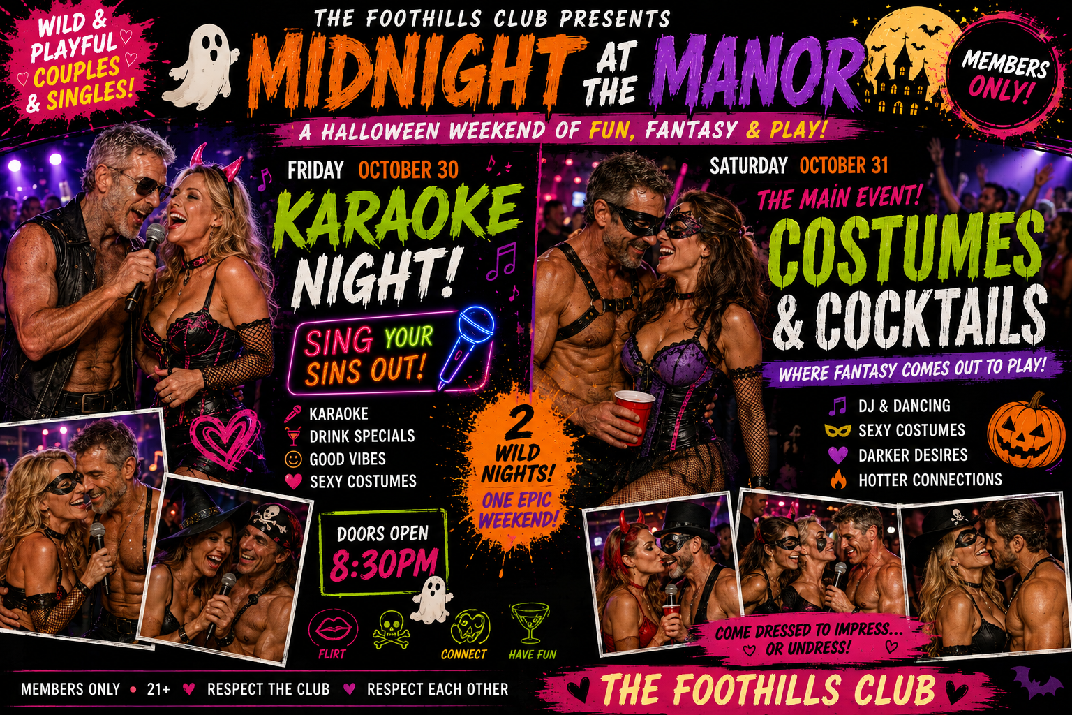 Anderson : October 31, 2026 - 8:00pm - <b>🎃 MIDNIGHT AT THE MANOR — HALLOWEEN NIGHT! 🔥</b>